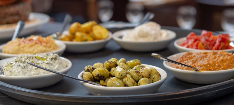 bar meze at the food