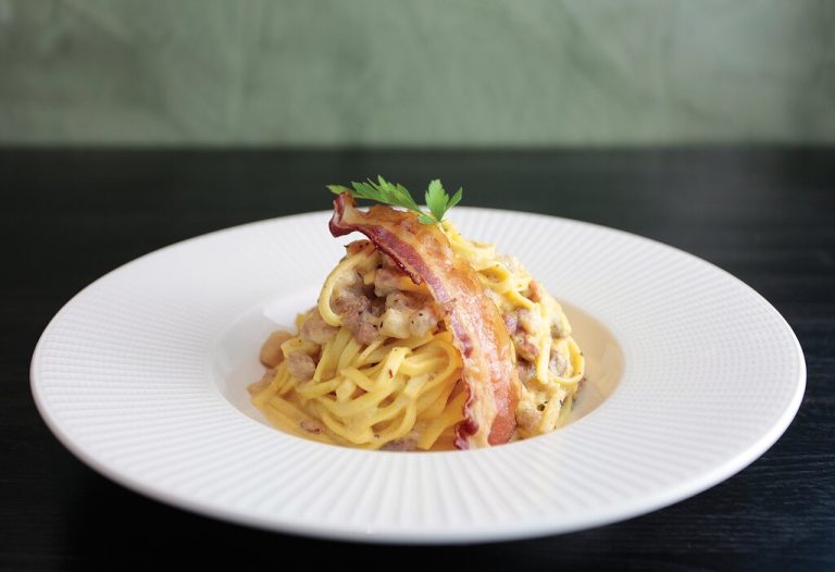 linguine carbonara the 1 768x526