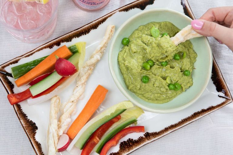 pea broad bean hummus 1 768x512