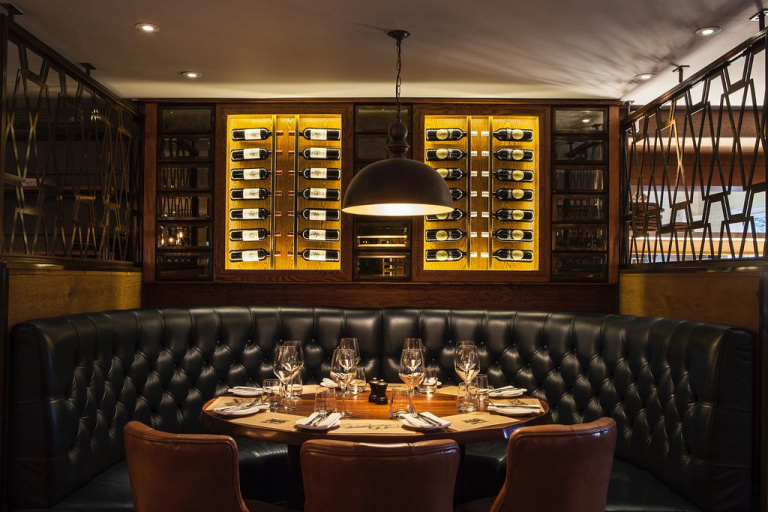 upstairs dining area