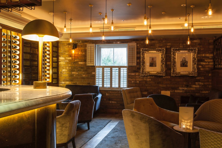 upstairs dining area