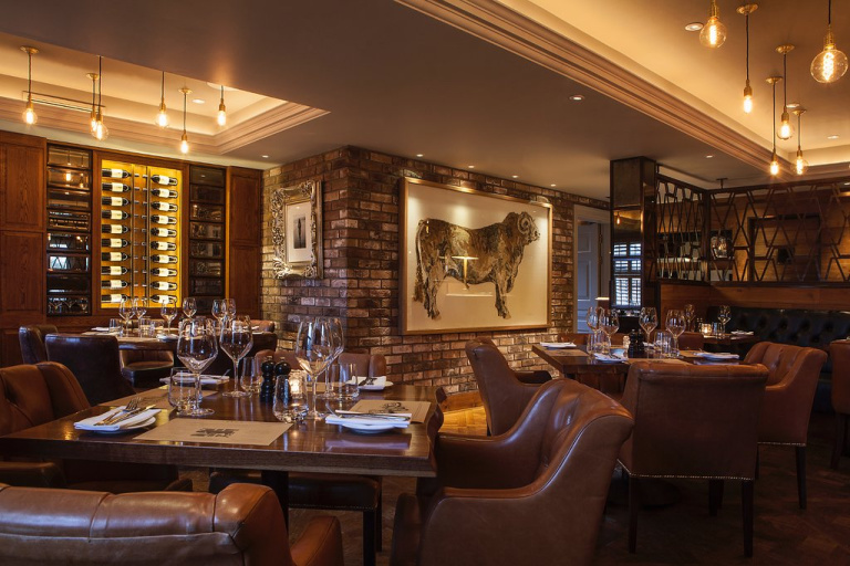 upstairs dining area