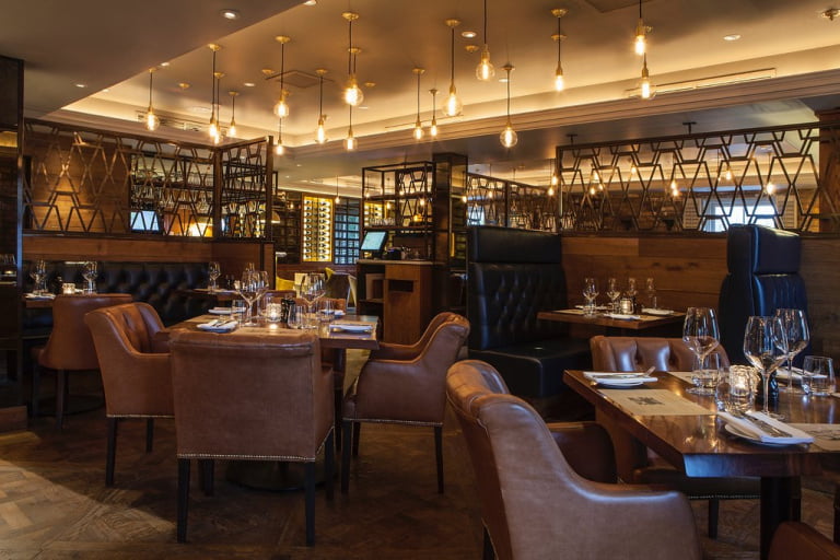 upstairs dining area