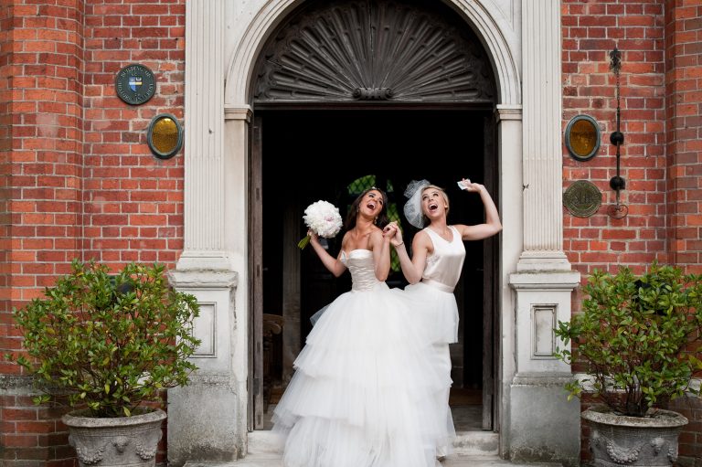 BrideBridesmaidattheFront 768x511