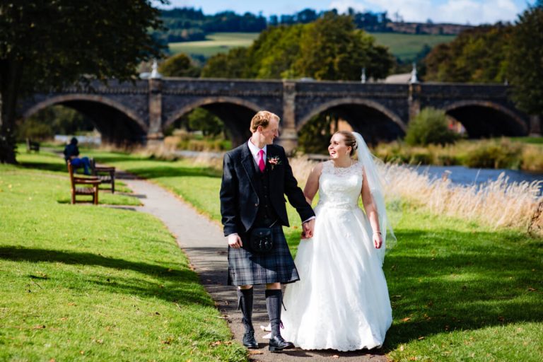 Park Peebles Hotel Bride and Groom 768x512