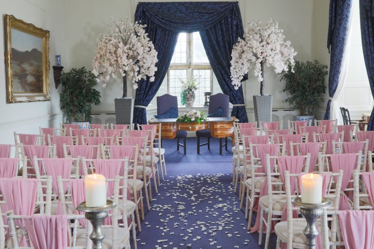 Scarbroughceremony pinkblossomtrees 768x512