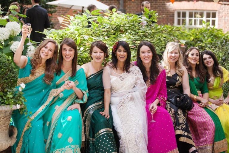 SriLankanwedding brideandmaids 768x515