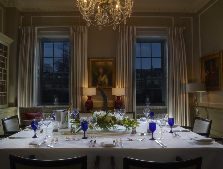 The Library set for Evening Private Dining hra9cq 768x581