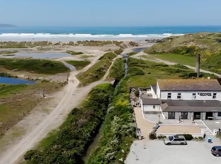 Wedding Venues Cornwall The Rockpooldrone 1 768x572