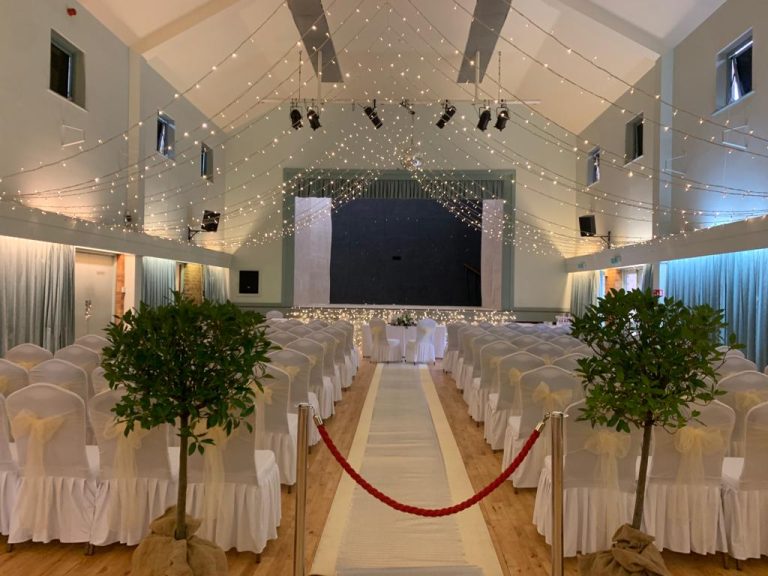Weddingceremonywithtreesandfairylights 768x576