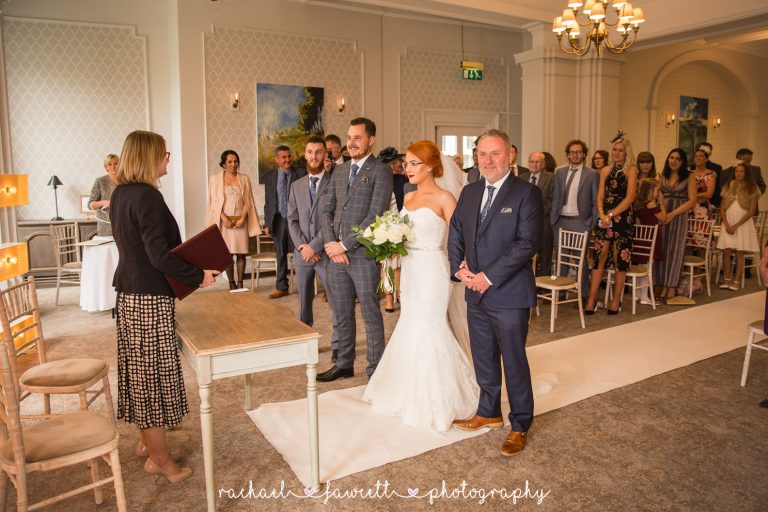 WharfedaleSuiteCivilCeremonyArrival RachaelFawcettPhotography 768x512