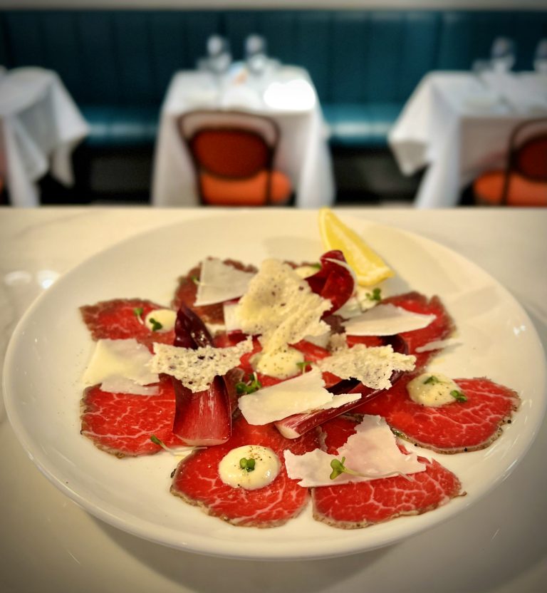 beef fillet carpaccio trevisano tardivo horseradish aioli pecorino romano 03052022010606 768x832