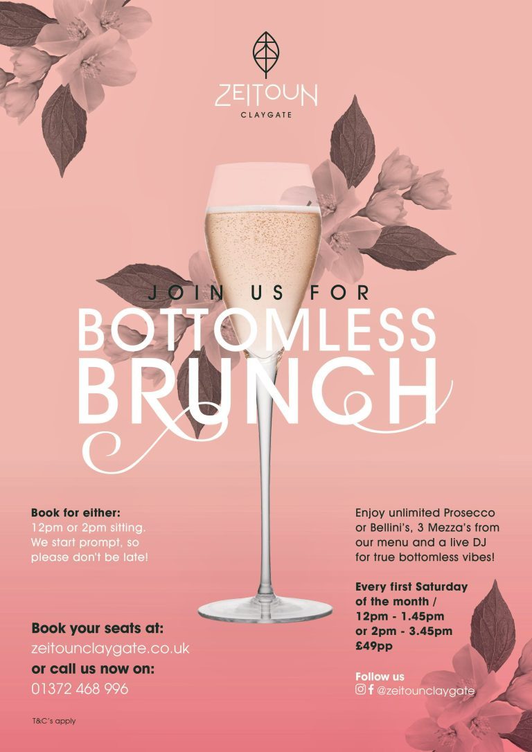zeitoun claygate poster bottomless brunch 13032024094752 768x1086